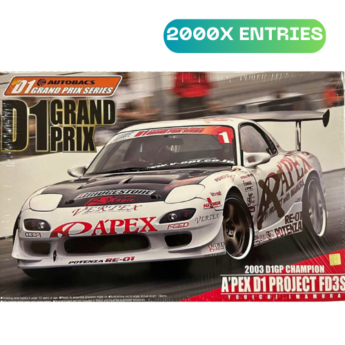 1/24 Aoshima 2003 D1GP Champion A'PEX D1 FD RX-7