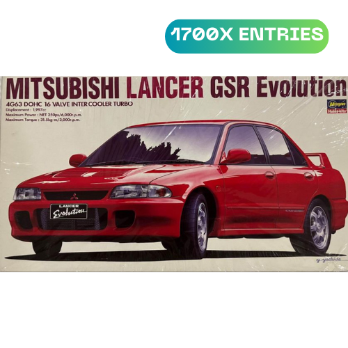 1/24 Hasegawa Mitsubishi Lancer Evolution GSR (Copy)